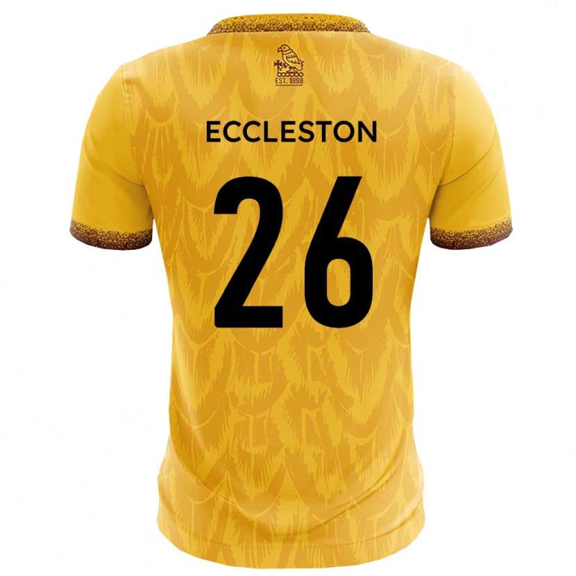 Danxen Kinder Junior Eccleston #26 Gelb Braun Heimtrikot Trikot 2025/26 T-Shirt Schweiz