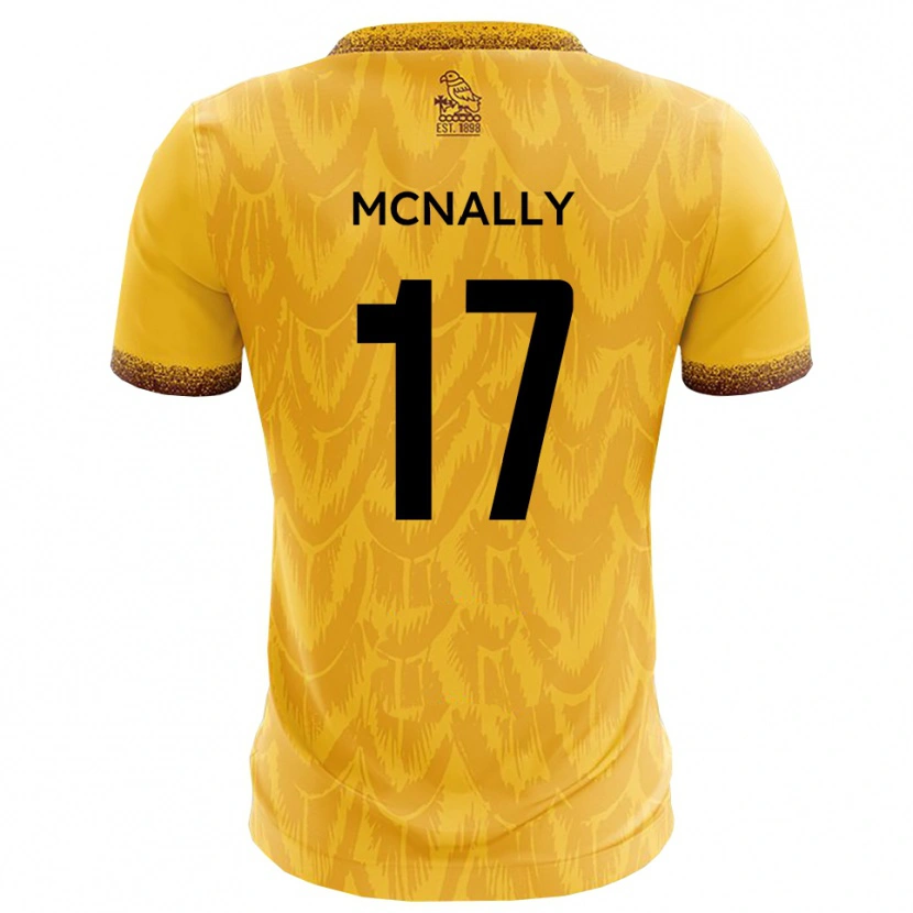 Danxen Kinder Jordan Mcnally #17 Gelb Braun Heimtrikot Trikot 2025/26 T-Shirt Schweiz