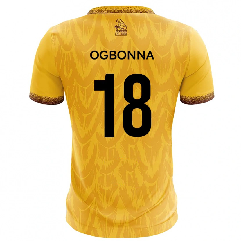 Danxen Kinder David Ogbonna #18 Gelb Braun Heimtrikot Trikot 2025/26 T-Shirt Schweiz
