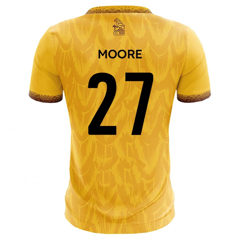 Danxen Kinder Liam Moore #27 Gelb Braun Heimtrikot Trikot 2025/26 T-Shirt Schweiz