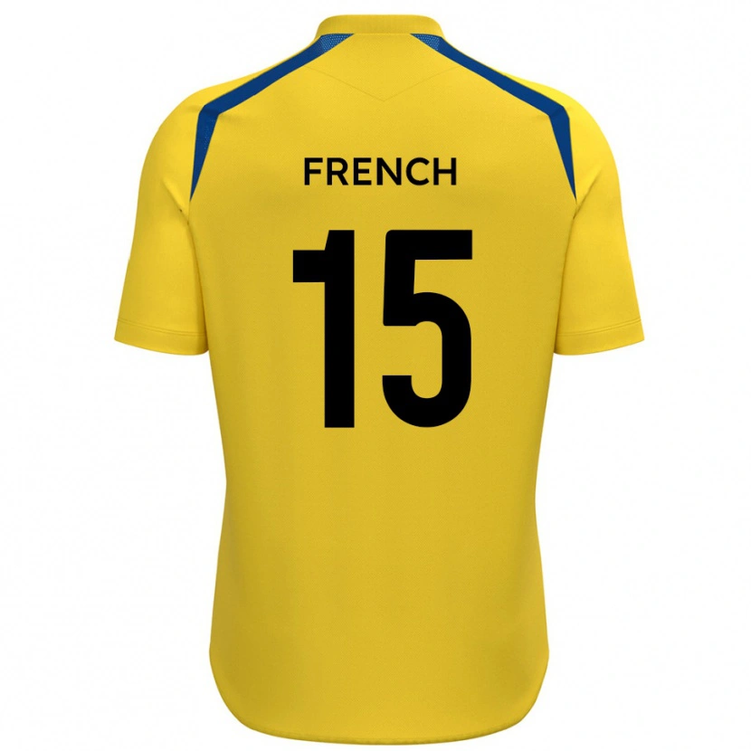 Danxen Kinder Tyler French #15 Gelb Blau Heimtrikot Trikot 2025/26 T-Shirt Schweiz