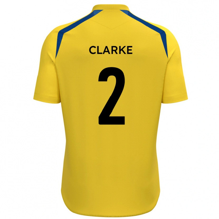 Danxen Kinder James Clarke #2 Gelb Blau Heimtrikot Trikot 2025/26 T-Shirt Schweiz