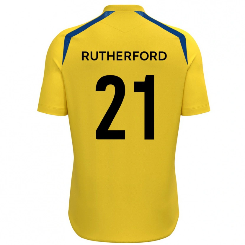 Danxen Kinder Oscar Rutherford #21 Gelb Blau Heimtrikot Trikot 2025/26 T-Shirt Schweiz