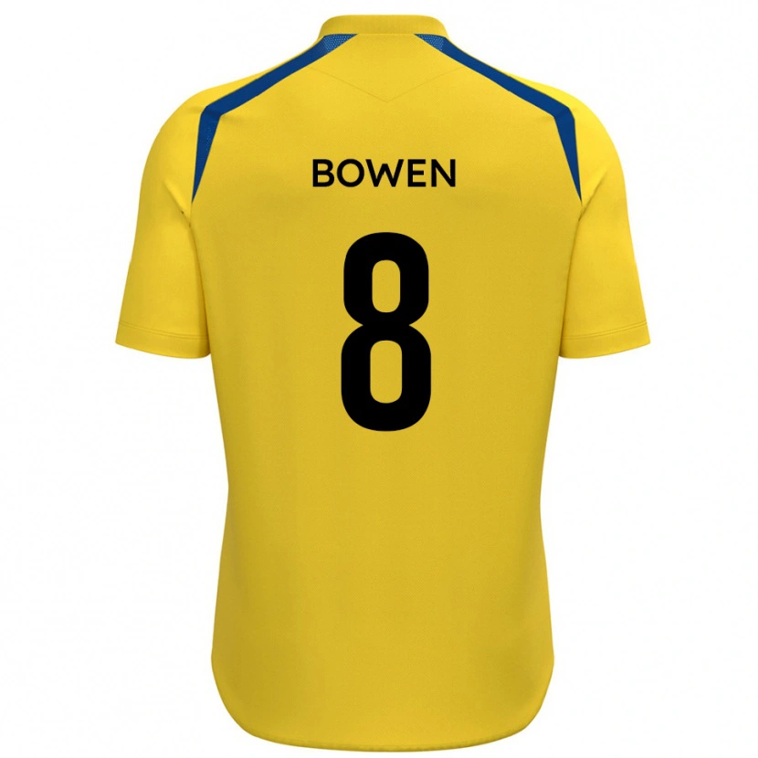 Danxen Kinder Sam Bowen #8 Gelb Blau Heimtrikot Trikot 2025/26 T-Shirt Schweiz