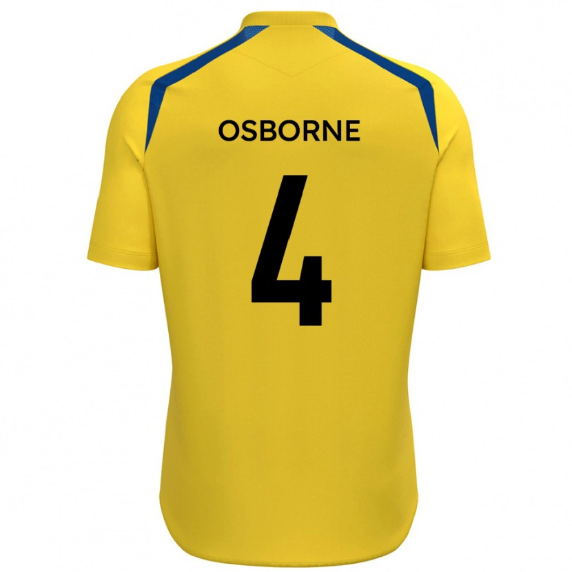 Danxen Kinder Jamey Osborne #4 Gelb Blau Heimtrikot Trikot 2025/26 T-Shirt Schweiz