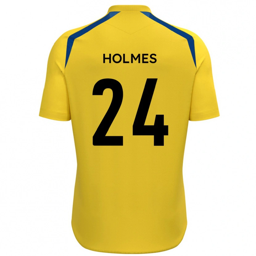 Danxen Kinder Fin Holmes #24 Gelb Blau Heimtrikot Trikot 2025/26 T-Shirt Schweiz