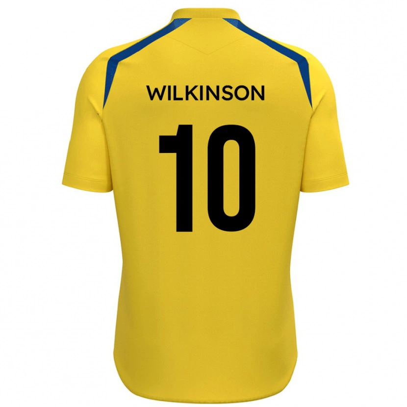 Danxen Kinder Conor Wilkinson #10 Gelb Blau Heimtrikot Trikot 2025/26 T-Shirt Schweiz