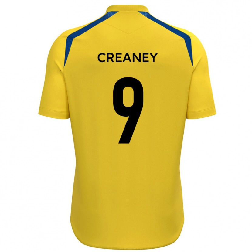 Danxen Kinder Dan Creaney #9 Gelb Blau Heimtrikot Trikot 2025/26 T-Shirt Schweiz