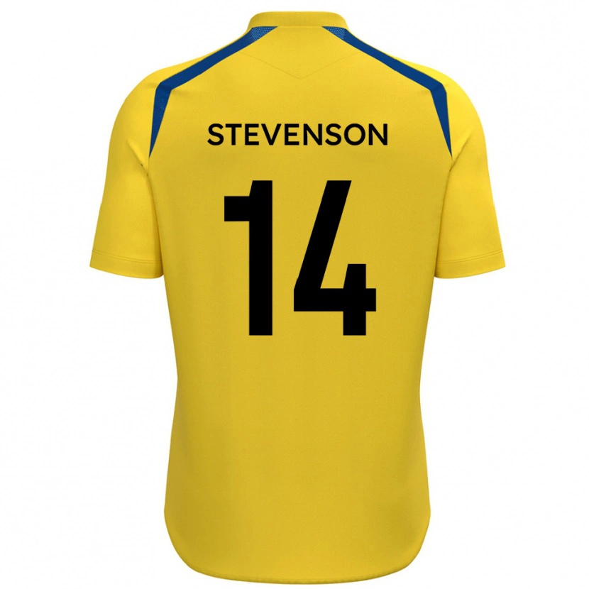 Danxen Kinder Bradley Stevenson #14 Gelb Blau Heimtrikot Trikot 2025/26 T-Shirt Schweiz