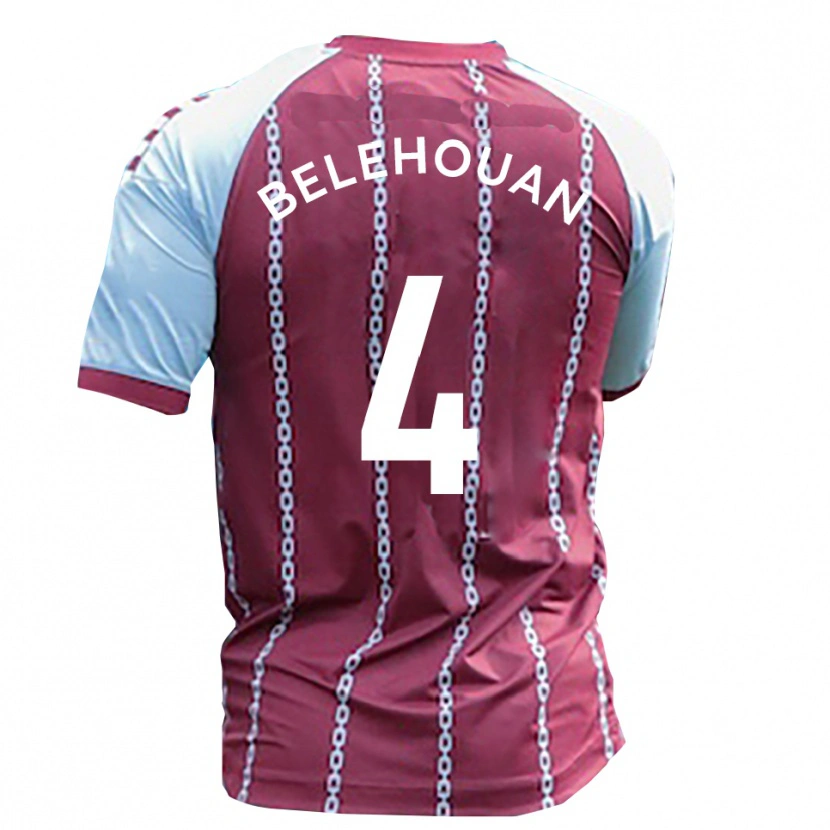 Danxen Kinder Jean Belehouan #4 Himmelblau Rostrot Heimtrikot Trikot 2025/26 T-Shirt Schweiz