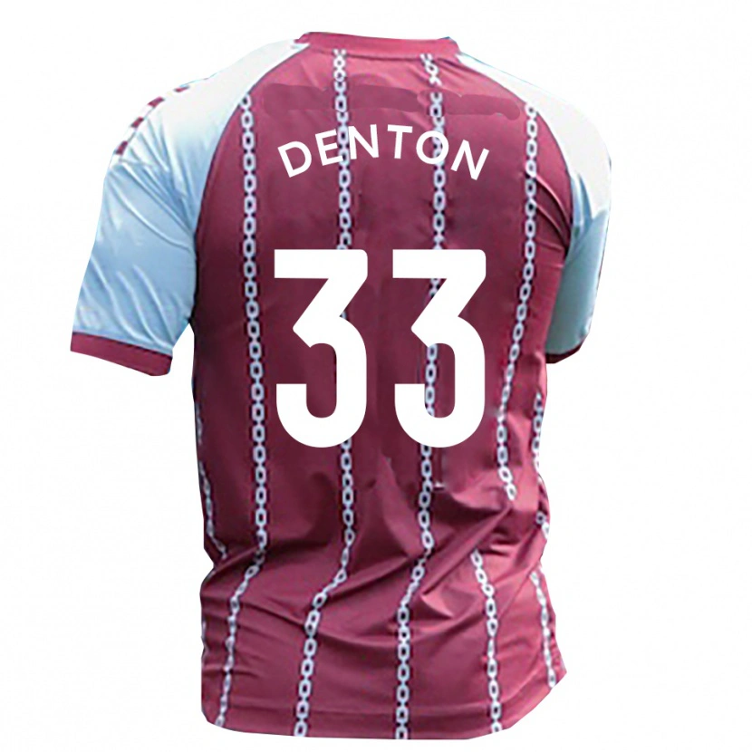 Danxen Kinder Tyler Denton #33 Himmelblau Rostrot Heimtrikot Trikot 2025/26 T-Shirt Schweiz