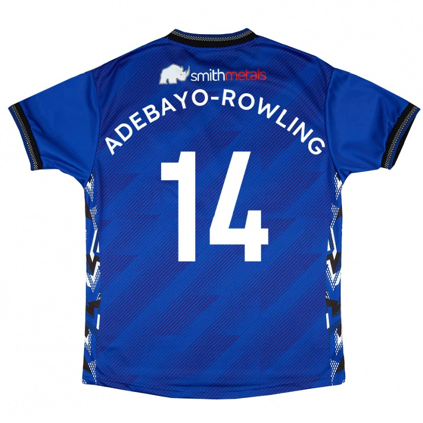 Danxen Kinder Tobi Adebayo-Rowling #14 Blau Weiß Heimtrikot Trikot 2025/26 T-Shirt Schweiz