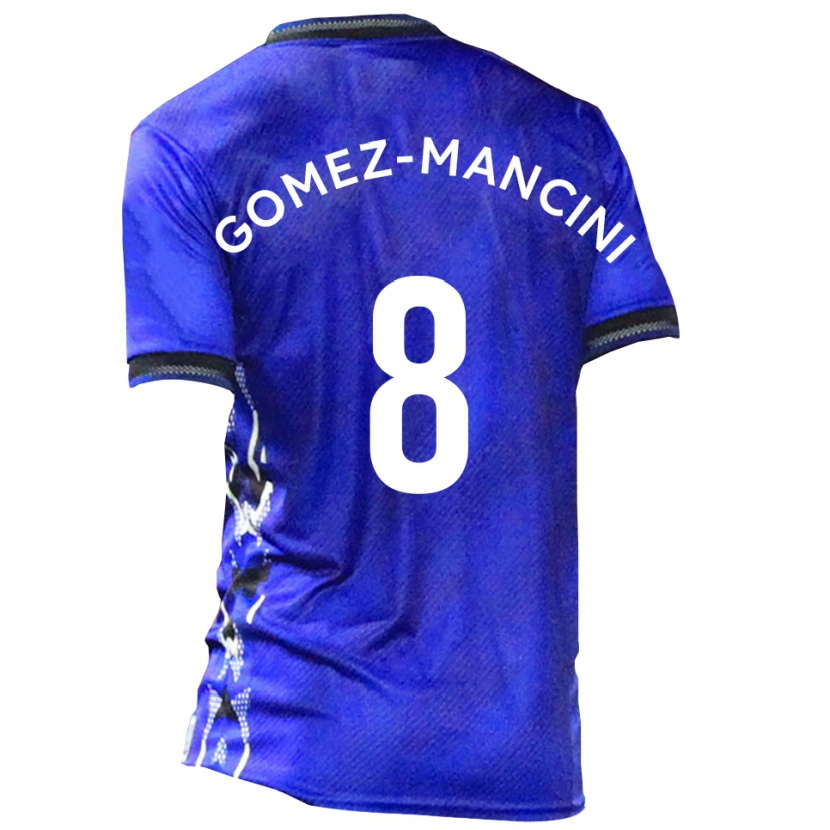 Danxen Kinder Anthony Gomez-Mancini #8 Blau Weiß Heimtrikot Trikot 2025/26 T-Shirt Schweiz