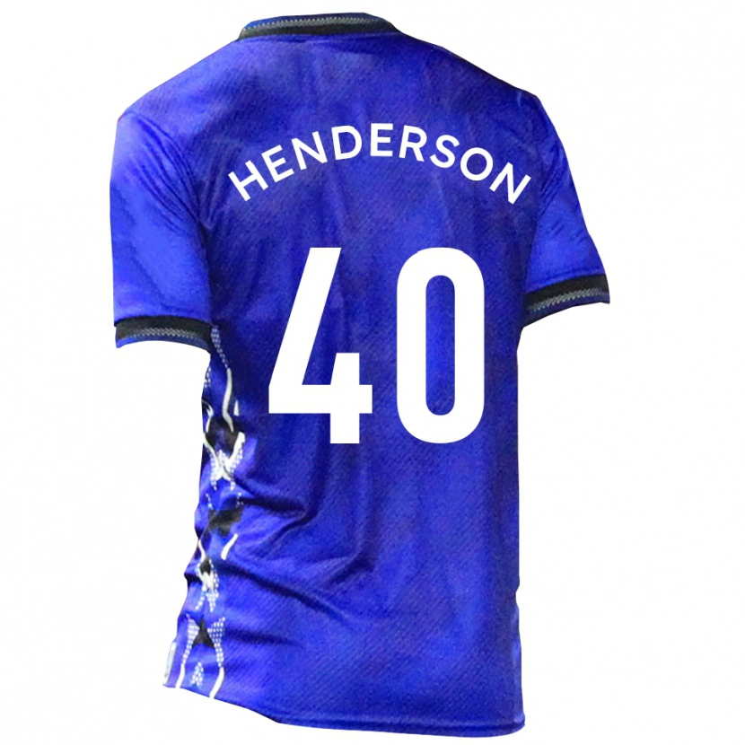 Danxen Kinder Ian Henderson #40 Blau Weiß Heimtrikot Trikot 2025/26 T-Shirt Schweiz