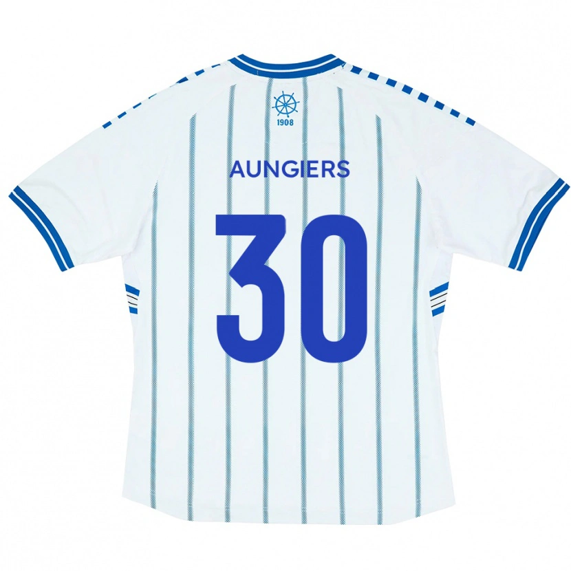 Danxen Kinder Joe Aungiers #30 Weiß Blau Heimtrikot Trikot 2025/26 T-Shirt Schweiz