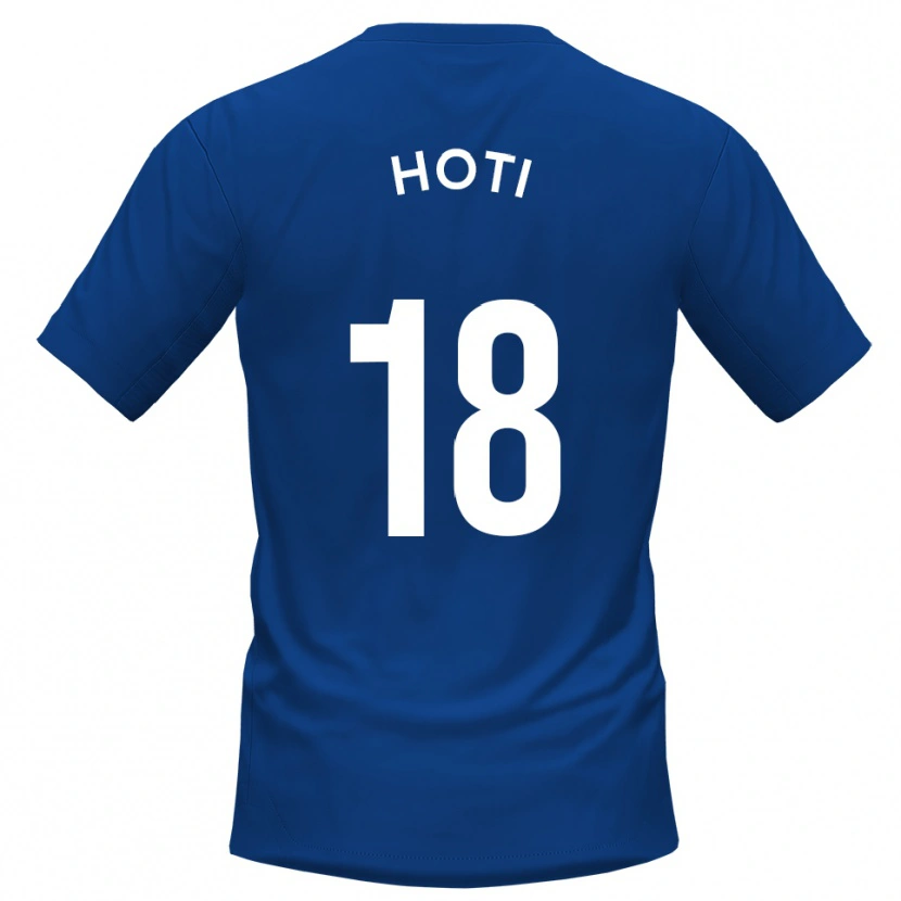 Danxen Kinder Florent Hoti #18 Blau Weiß Heimtrikot Trikot 2025/26 T-Shirt Schweiz