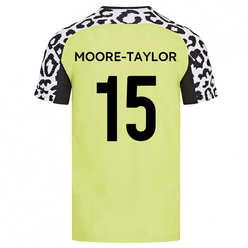 Danxen Kinder Jordan Moore-Taylor #15 Fluoreszierendes Gelb Heimtrikot Trikot 2025/26 T-Shirt Schweiz