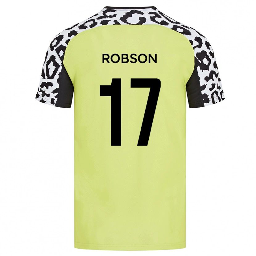 Danxen Kinder Jamie Robson #17 Fluoreszierendes Gelb Heimtrikot Trikot 2025/26 T-Shirt Schweiz