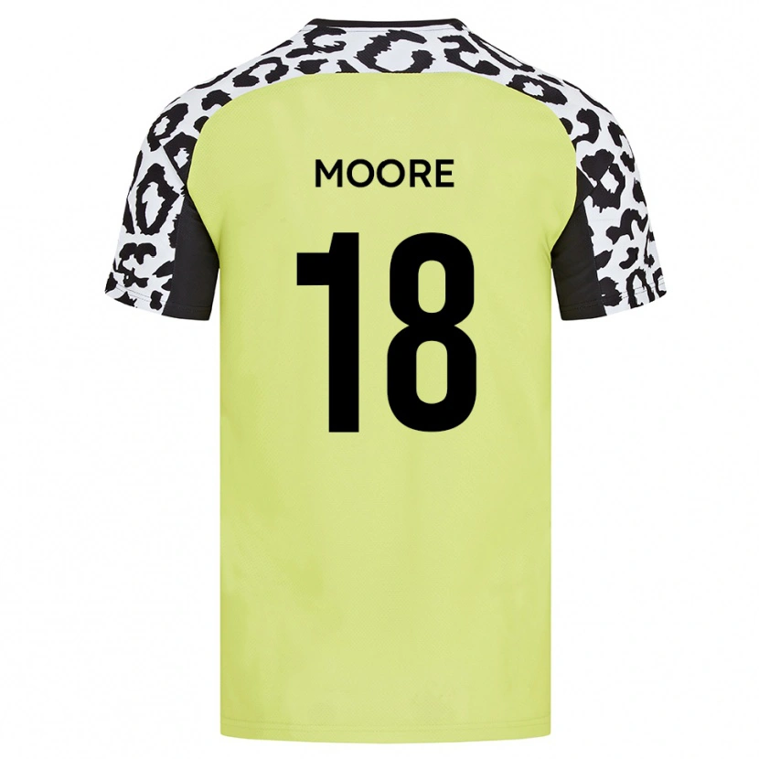Danxen Kinder Isaac Moore #18 Fluoreszierendes Gelb Heimtrikot Trikot 2025/26 T-Shirt Schweiz