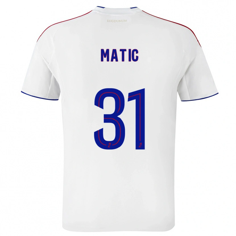 Danxen Kinder Nemanja Matic #31 Weiß Rot Heimtrikot Trikot 2025/26 T-Shirt Schweiz