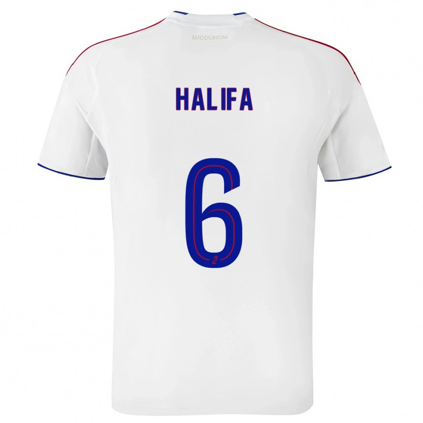 Danxen Kinder Islamdine Halifa #6 Weiß Rot Heimtrikot Trikot 2025/26 T-Shirt Schweiz