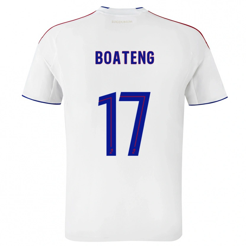 Danxen Kinder Jerome Boateng #17 Weiß Rot Heimtrikot Trikot 2025/26 T-Shirt Schweiz