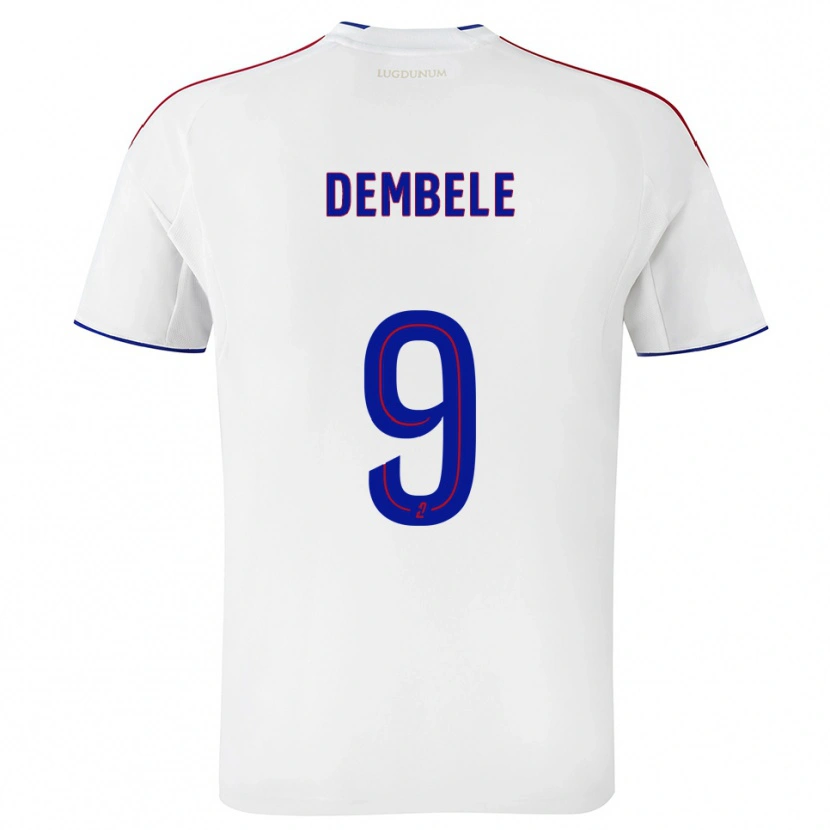 Danxen Kinder Moussa Dembele #9 Weiß Rot Heimtrikot Trikot 2025/26 T-Shirt Schweiz