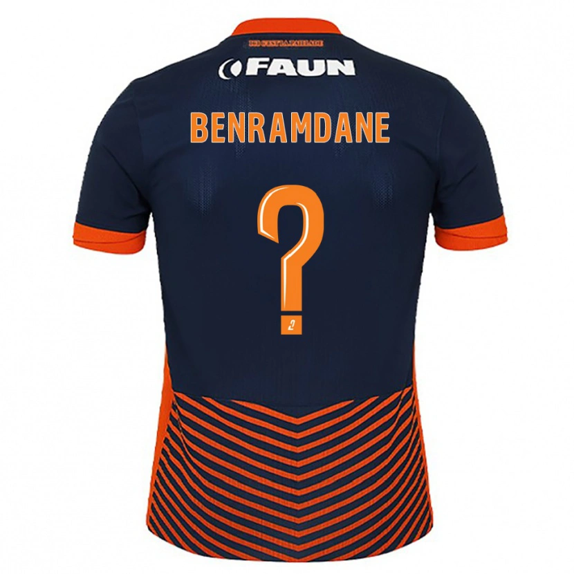 Danxen Kinder Noam Benramdane #0 Mitternachtsblau Orange Heimtrikot Trikot 2025/26 T-Shirt Schweiz