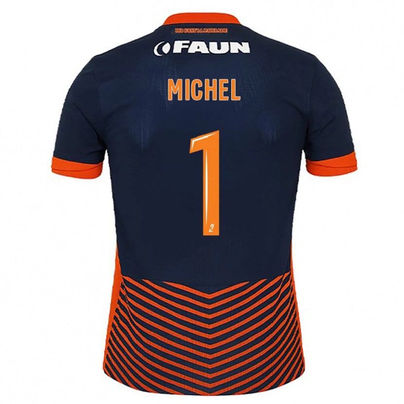 Danxen Kinder Mathieu Michel #1 Mitternachtsblau Orange Heimtrikot Trikot 2025/26 T-Shirt Schweiz