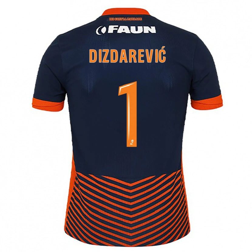 Danxen Kinder Belmin Dizdarevic #1 Mitternachtsblau Orange Heimtrikot Trikot 2025/26 T-Shirt Schweiz