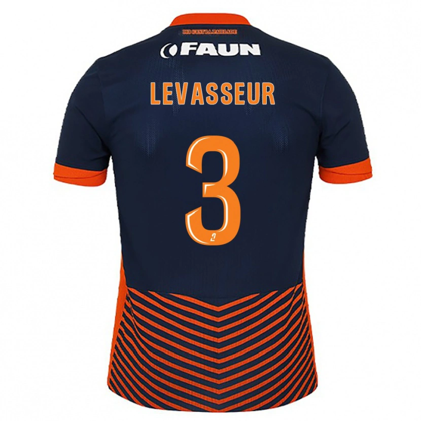 Danxen Kinder Marie Levasseur #3 Mitternachtsblau Orange Heimtrikot Trikot 2025/26 T-Shirt Schweiz