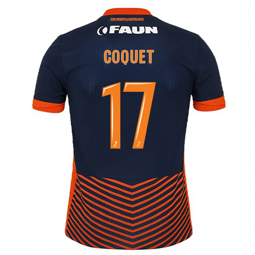 Danxen Kinder Judith Coquet #17 Mitternachtsblau Orange Heimtrikot Trikot 2025/26 T-Shirt Schweiz