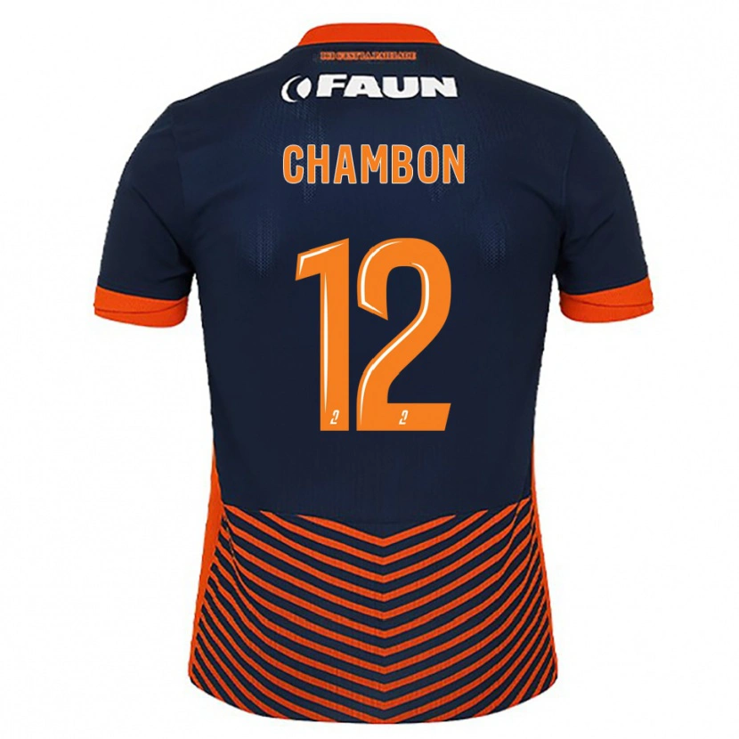 Danxen Kinder Mathis Chambon #12 Mitternachtsblau Orange Heimtrikot Trikot 2025/26 T-Shirt Schweiz