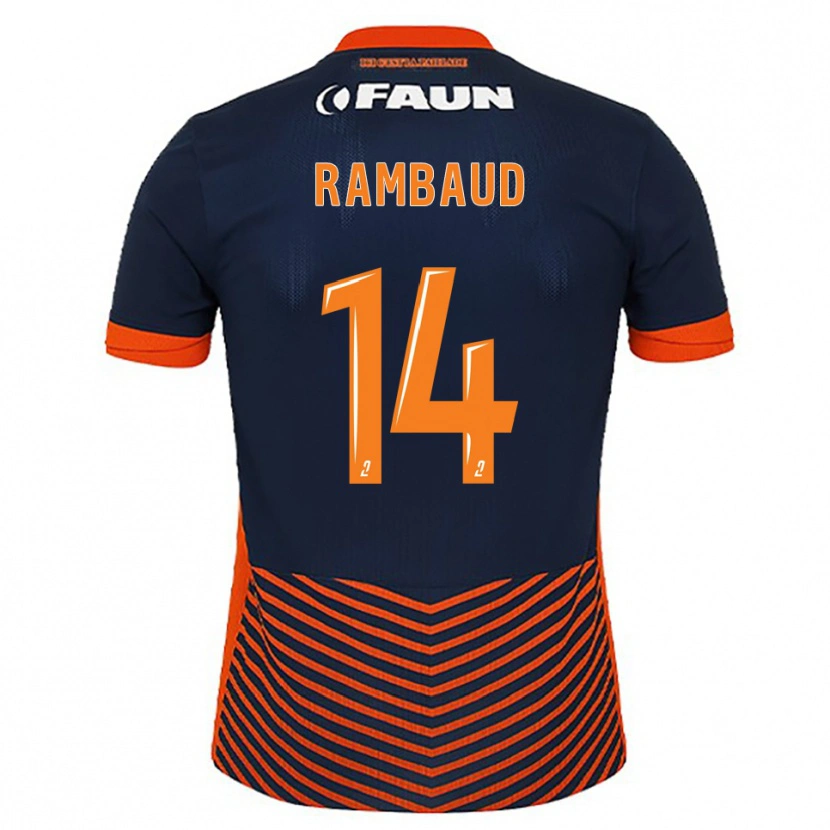 Danxen Kinder Elisa Rambaud #14 Mitternachtsblau Orange Heimtrikot Trikot 2025/26 T-Shirt Schweiz
