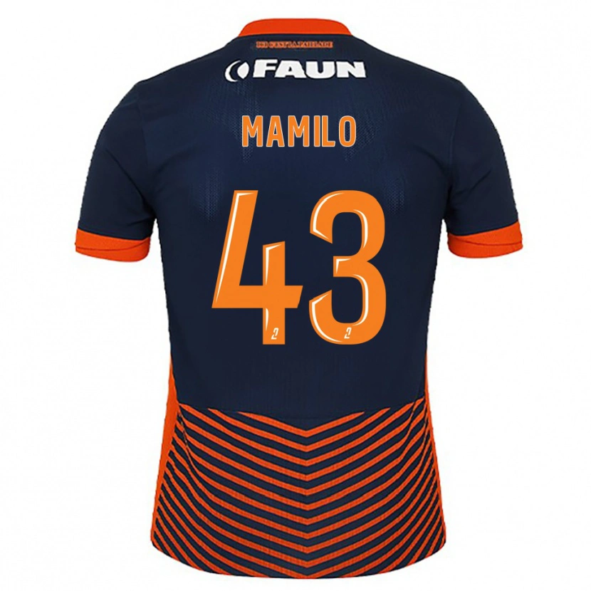 Danxen Kinder Craig Mamilo #43 Mitternachtsblau Orange Heimtrikot Trikot 2025/26 T-Shirt Schweiz