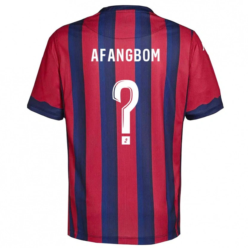 Danxen Kinder Adelino Afangbom #0 Burgunder Marine Heimtrikot Trikot 2025/26 T-Shirt Schweiz