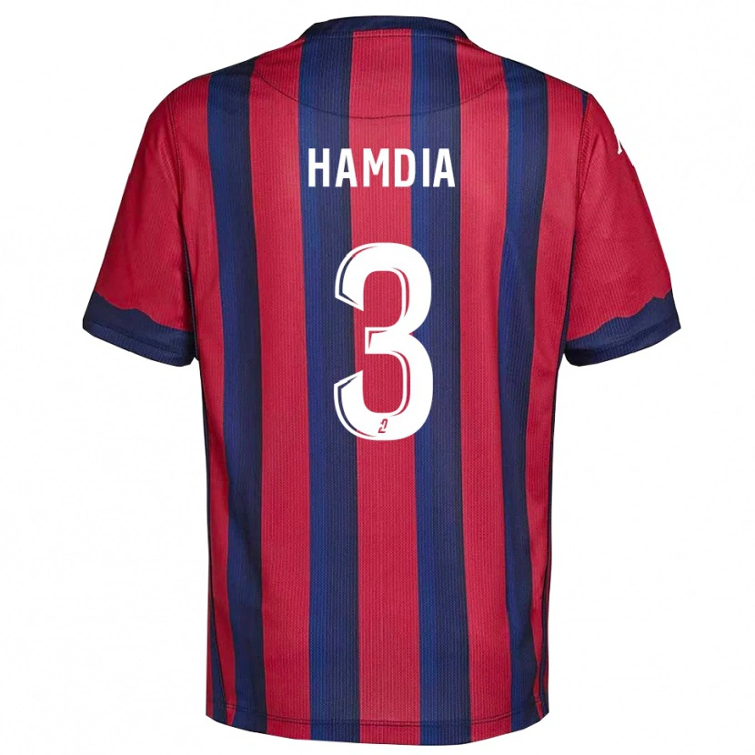 Danxen Kinder Ilyes Hamdia #3 Burgunder Marine Heimtrikot Trikot 2025/26 T-Shirt Schweiz