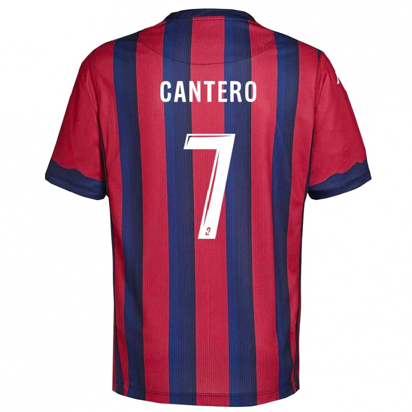 Danxen Kinder Enzo Cantero #7 Burgunder Marine Heimtrikot Trikot 2025/26 T-Shirt Schweiz
