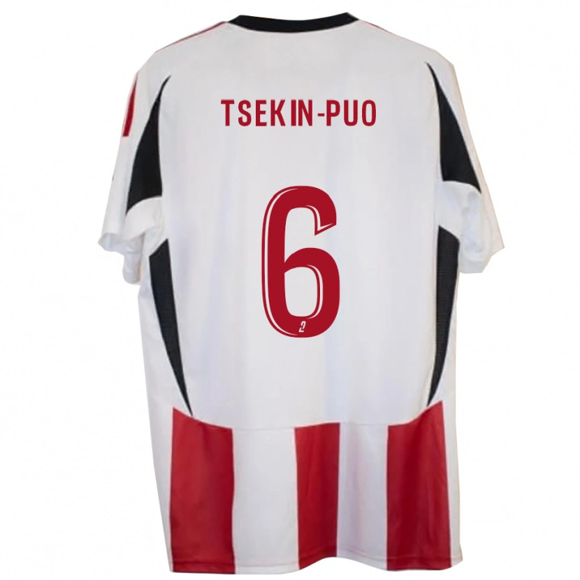 Danxen Kinder Lenny Tsekin-Puo #6 Rot Blau Heimtrikot Trikot 2025/26 T-Shirt Schweiz
