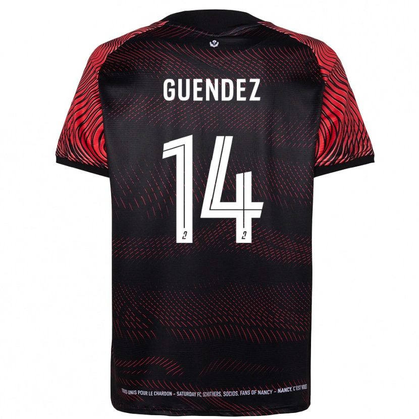 Danxen Kinder Mattheo Guendez #14 Weiß Rot Heimtrikot Trikot 2025/26 T-Shirt Schweiz