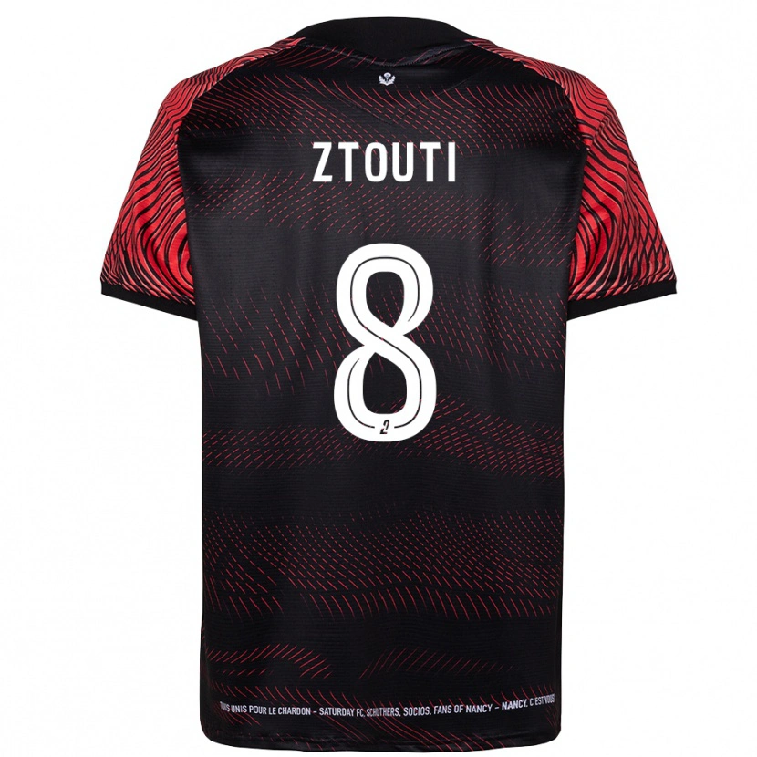 Danxen Kinder Zakaria Ztouti #8 Weiß Rot Heimtrikot Trikot 2025/26 T-Shirt Schweiz