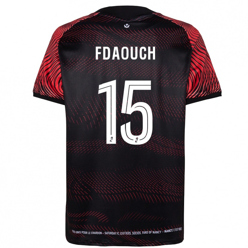 Danxen Kinder Zakaria Fdaouch #15 Weiß Rot Heimtrikot Trikot 2025/26 T-Shirt Schweiz