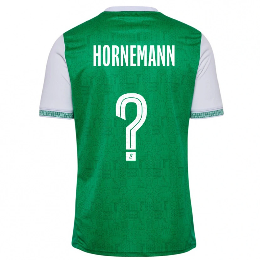 Danxen Kinder Sofie Hornemann #0 Grün Weiß Heimtrikot Trikot 2025/26 T-Shirt Schweiz
