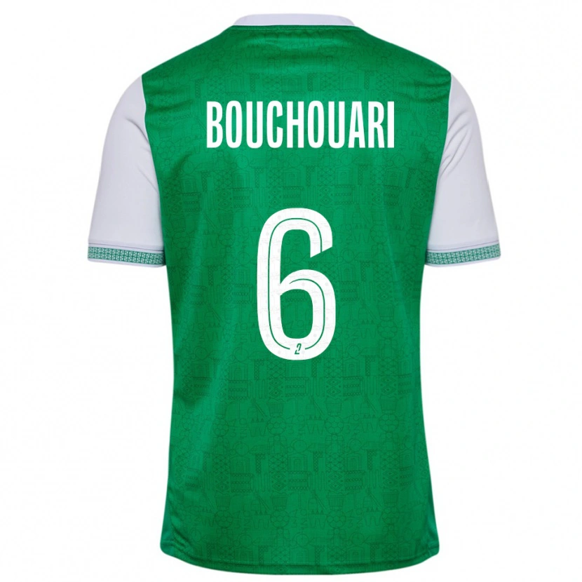 Danxen Kinder Benjamin Bouchouari #6 Grün Weiß Heimtrikot Trikot 2025/26 T-Shirt Schweiz