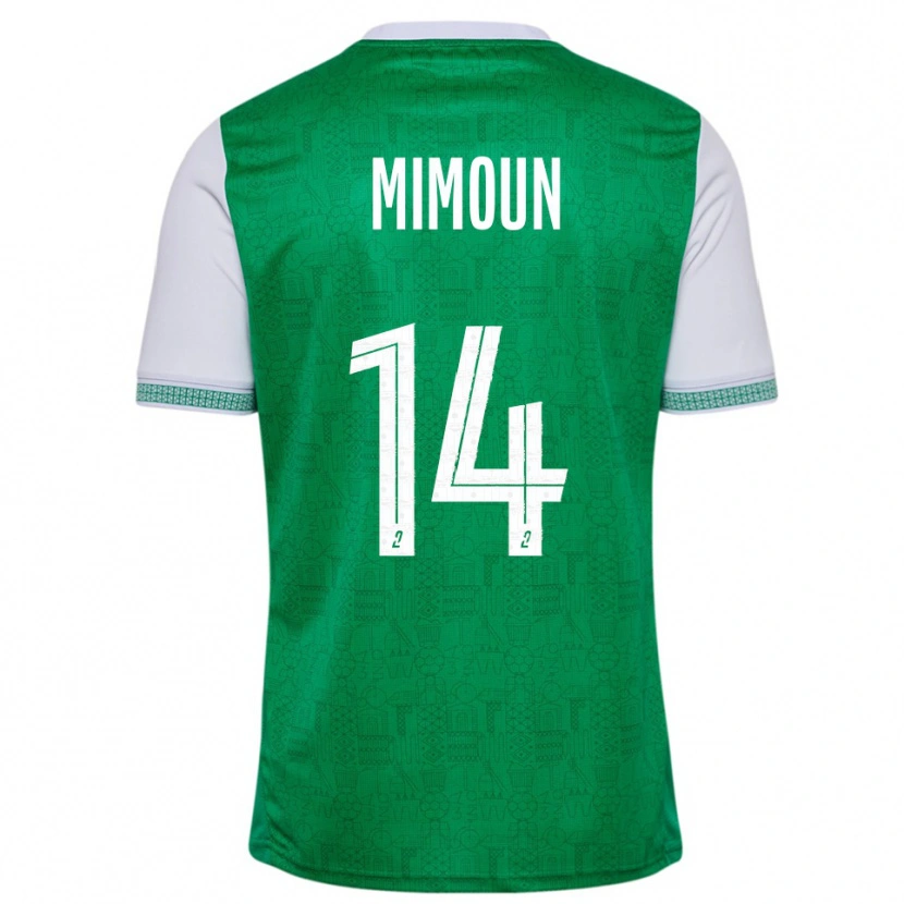 Danxen Kinder Yanis Mimoun #14 Grün Weiß Heimtrikot Trikot 2025/26 T-Shirt Schweiz