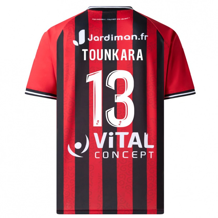 Danxen Kinder Fadiala Tounkara #13 Rot Schwarz Heimtrikot Trikot 2025/26 T-Shirt Schweiz