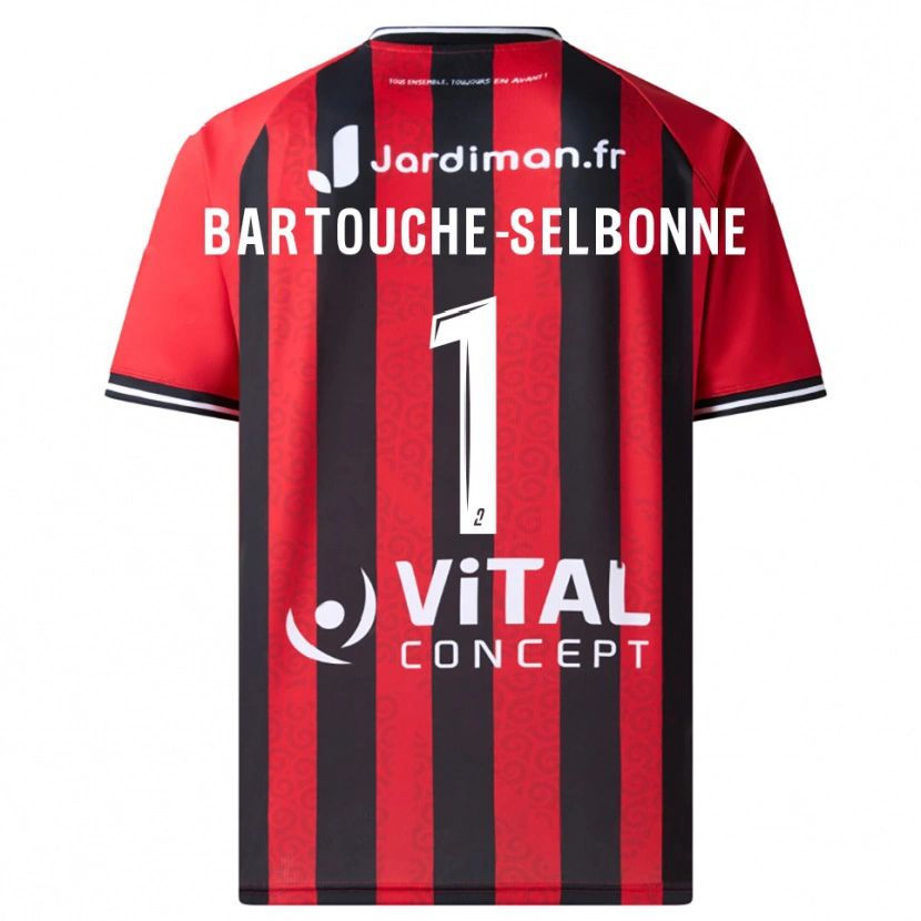 Danxen Kinder Teddy Bartouche-Selbonne #1 Rot Schwarz Heimtrikot Trikot 2025/26 T-Shirt Schweiz