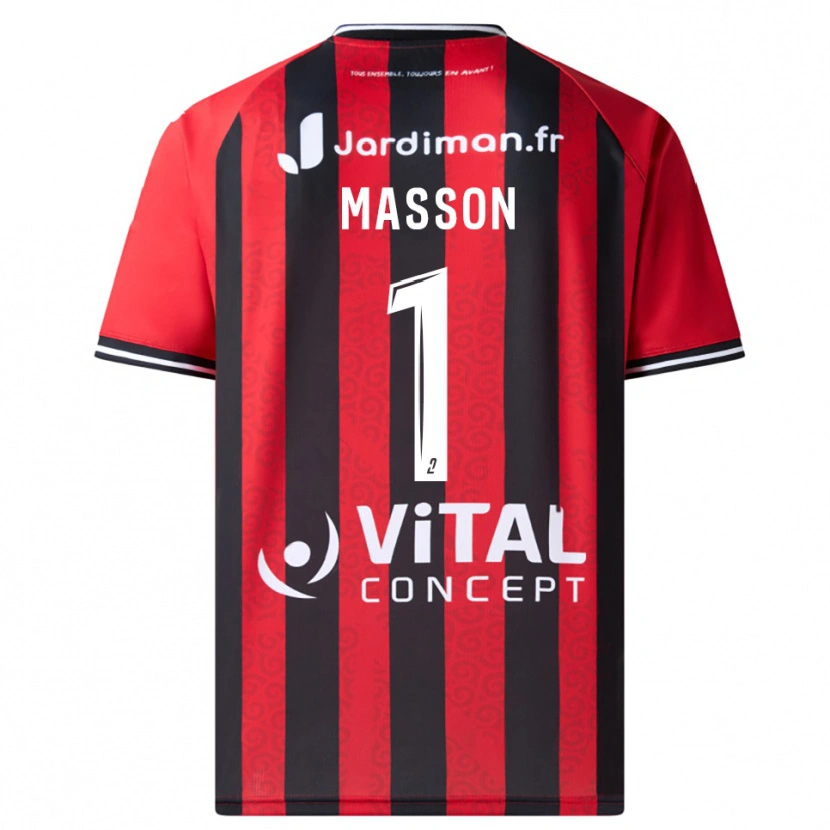Danxen Kinder Albert Masson #1 Rot Schwarz Heimtrikot Trikot 2025/26 T-Shirt Schweiz