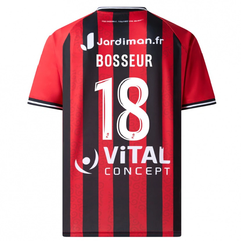Danxen Kinder Youna Bosseur #18 Rot Schwarz Heimtrikot Trikot 2025/26 T-Shirt Schweiz