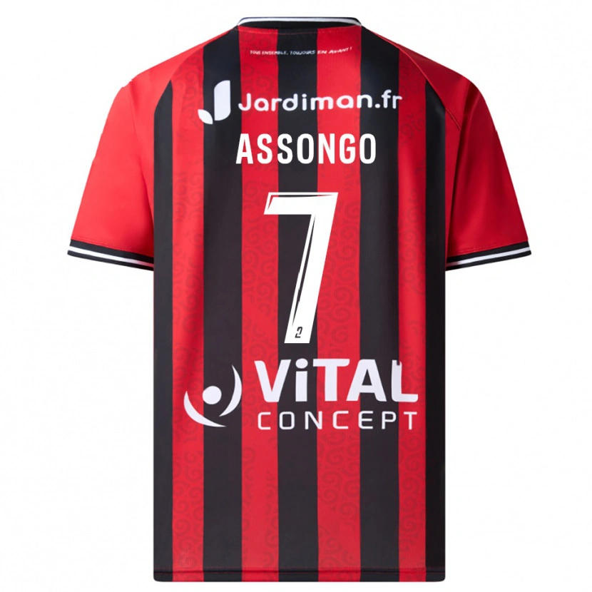 Danxen Kinder Ilan Assongo #7 Rot Schwarz Heimtrikot Trikot 2025/26 T-Shirt Schweiz